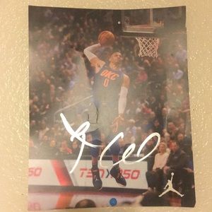 Autographed picture of Russel Westbrook